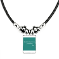 thumbnail image 1 of Qoutes Healing Sentences Star Tear Cheer Up Necklace Jewelry Torque Leather Rope Pendant, 1 of 3