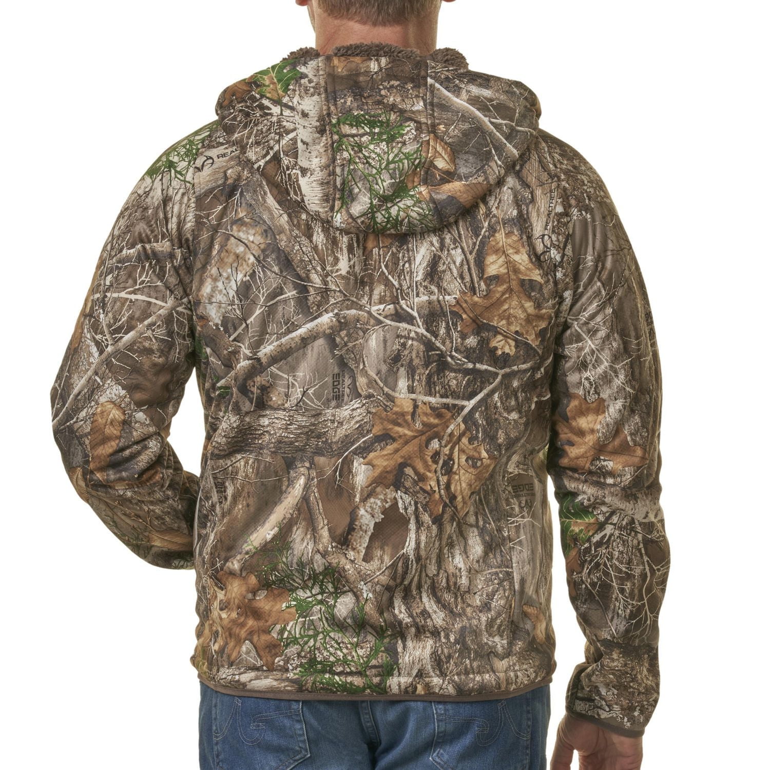 Veste doublée Sherpa à l’épreuve du vent pour hommes de Realtree Edge