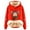 Red, variant on Women Christmas Outfit Adorable Cow Print Lined Hoodie Women Cozy Warm Long Sleeve Casual Fashion Sweatshirt For Winter Comfort Red 3XL