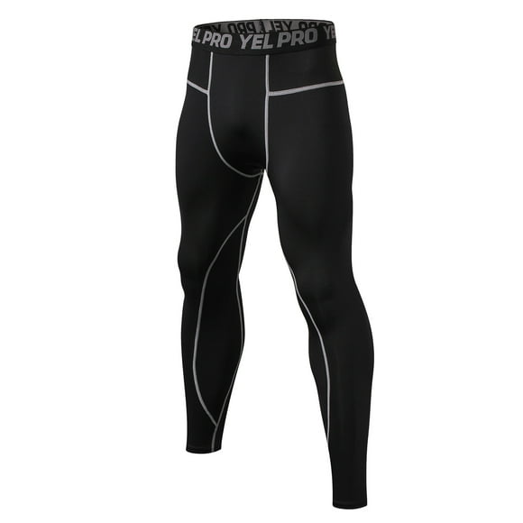 LSLJS Men's Leggings Tights, Athletic Sports Stretch Leggings Trousers Breathable Quick-drying Wicking Fitness Pants Gifts for Men