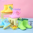 thumbnail image 4 of Botas de lluvia para niños y niños, bonito pato, impermeables, ligeras y prácticas, zapatos de agua para niños pequeños, Botas de lluvia amarillas para días lluviosos, 4 of 5