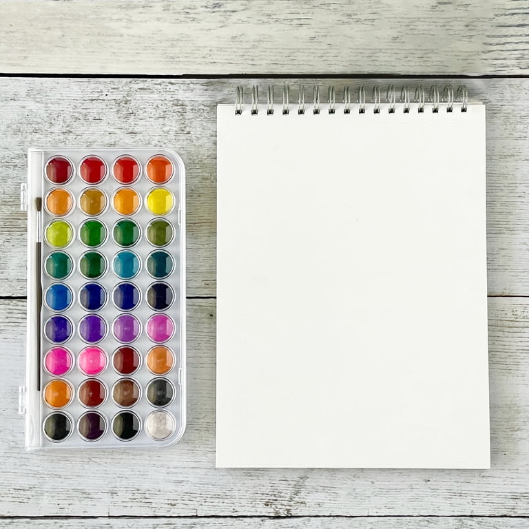 30 Sheet A5 Watercolor Paper Pad - 200gsm Thick Cotton Paper For Watercolor, Acrylic, Ink & Sketching