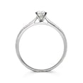 thumbnail image 2 of Aura Jewel 14k White Gold Plated Wedding Anniversary Ring - 1.7 Ct Round Cut Lab Created Diamond Band Rings for Her - Modern Ring Band Anniversary for Her - 6th Anniversary Gift Her, 2 of 2