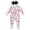 D01 1-Pink, variant on 12M Baby Outfits Girl Baby Clothes Girl Long Sleeve Baby Girl Clothes White Jumpsuit For Baby One-Piece Romper