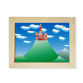 thumbnail image 1 of Chino Frances Mountain Cloud castillo Escritorio de madera Arte Pintura 6x8 pulgadas marco de foto foto, 1 of 4