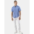 thumbnail image 2 of George Men's & Big Men's Short Sleeve Poplin Button-Up Shirt, Sizes S-3XL, 2 of 5