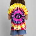 thumbnail image 4 of Tie Dye Shirt for Kids Boys Girls Novelty 3D Tie-Dye Graphic T-Shirt Cool Hippie Tshirt Children Tee 3-14 Years Age, 4 of 5