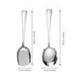 thumbnail image 2 of 1 Ensemble Cuillère Réutilisable Cuillère de Service pour Aliments Cuillère de Service pour Banquet Cuillère de Service en Acier Inoxydable, 2 of 8