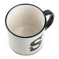 Thyme & Table Monogram S Stoneware Coffee Mug 16oz, White