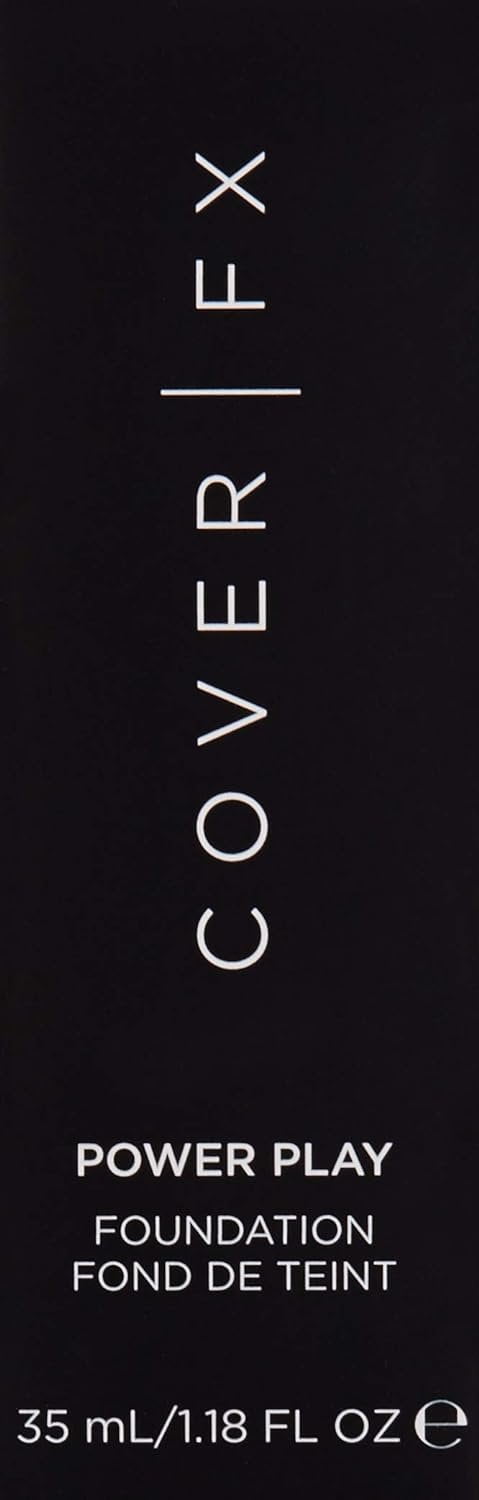 Cover FX Power Play Foundation: Full Coverage, Waterproof, Sweat-proof and Transfer-Proof Liquid Foundation For All Skin Types G100, 1.18 fl. oz.