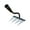 A, variant on Heavy Duty Garden Metal Rake & Hoe, Multipurpose Gardening Hand Tool, Sturdy Metal Cultivator Rake for Digging, Loosening Soil, Weeding, Farming and Backyard Garden Maintenance