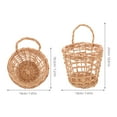 thumbnail image 2 of RENACLIPY Woven Wall Basket for Kitchen Storage, Garlic, Holder and Decorative Wall Organizer, 2 of 7