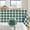 Hunter Green and White, variant on Gingham Checkered Rectangle Tablecloth - Waterproof Buffalo Plaid Table Cloth Stain Resistant Washable Table Cover for Picnic/Camping/Outdoor - Hunter Green, 60 x 120 Inch