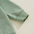 thumbnail image 6 of HCNTES Toddler Baby Girl Clothes 6 12 18 24 Months Fall Outfits Long Sleeves Sweatshirt Tops Pants Set 1-6T, 12-18 Months Green, 6 of 9