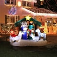 thumbnail image 4 of HomeStock Southwestern Sensibilities 8.2 Long Inflatable Nativity Scene Christmas Decoration With Lights, 4 of 9
