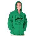 thumbnail image 5 of Happy Father's Day Dad Mustache Zip Hoodie Sweatshirt Men Brisco Brands 4X, 5 of 6