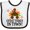 White and Black, variant on Inktastic Thanksgiving Cutest Turkey in Town Boys or Girls Baby Bib