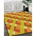 thumbnail image 3 of Ahgly Company Machine Washable Indoor Square Transitional Orange Red Orange Area Rugs, 4' Square, 3 of 7