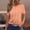 #Orange, variant on DPTALR Women's Summer Slim Fit Casual Fashion Print T-Shirt, Round Neck Short Sleeve Top,Orange,Size XL