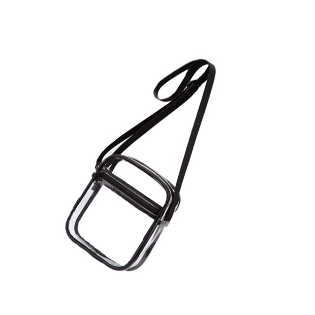 Bolso cruzado transparente de PVC, bolso impermeable, monedero de almacenamiento de llaves para teléfono móvil, accesorio de embalaje de gran Ropa Deportiva, Zapatos 22.5x17.5x6 см большой Sonducket OD023578-02