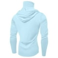 thumbnail image 4 of Evdexr Men's Sun Protection Hoodies Long Sleeve Upf 50 Sweatshirts with Mask Lightweight Hiking Hoodie Uv Protection Cooling Hooded Rash Guard Pullover Cyan 2XL, 4 of 4