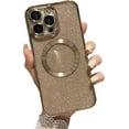 thumbnail image 7 of Magnetic Case for iPhone 14 Pro Case Glitter Translucent Luxury Plating Cute Bling Phone Case for Women Girls,Pink Compatible with MagSafe, 7 of 7
