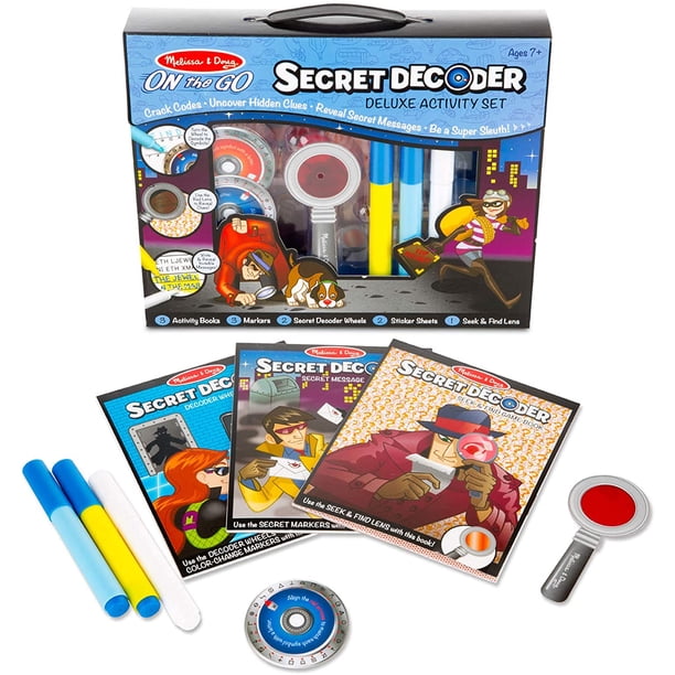 Juego de Decodificador Secreto Melissa & Doug MD-1243445 con más de 50 Actividades Infantil