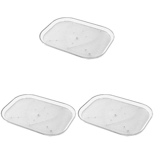 Estante organizador para nevera para el hogar, bandeja giratoria transparente de 360 grados para refrigerador