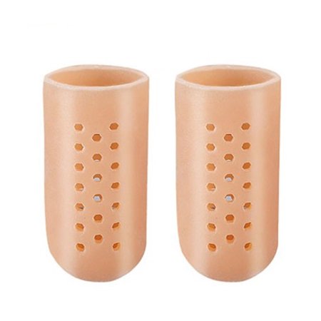 PWFE Silicone Finger Protectors Cots Thumb Protection Breathable New Material Finger Sleeves Finger Bandages For Hand Czema Finger Cracks Finger Arthritis And More(Nude)