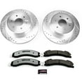 thumbnail image 3 of PowerStop Rear Z36 Truck & Tow Carbon-Fiber Ceramic Brake Pad and Drilled and Slotted Rotor Kit Fits: NISSAN Select Models K7877-36, 3 of 9