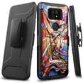 thumbnail image 1 of DALUX V Hybrid Kickstand Holster Phone Case Compatible with Cricket Ovation 2 / AT&T Maestro Max (2021) - Katana Girl, 1 of 3