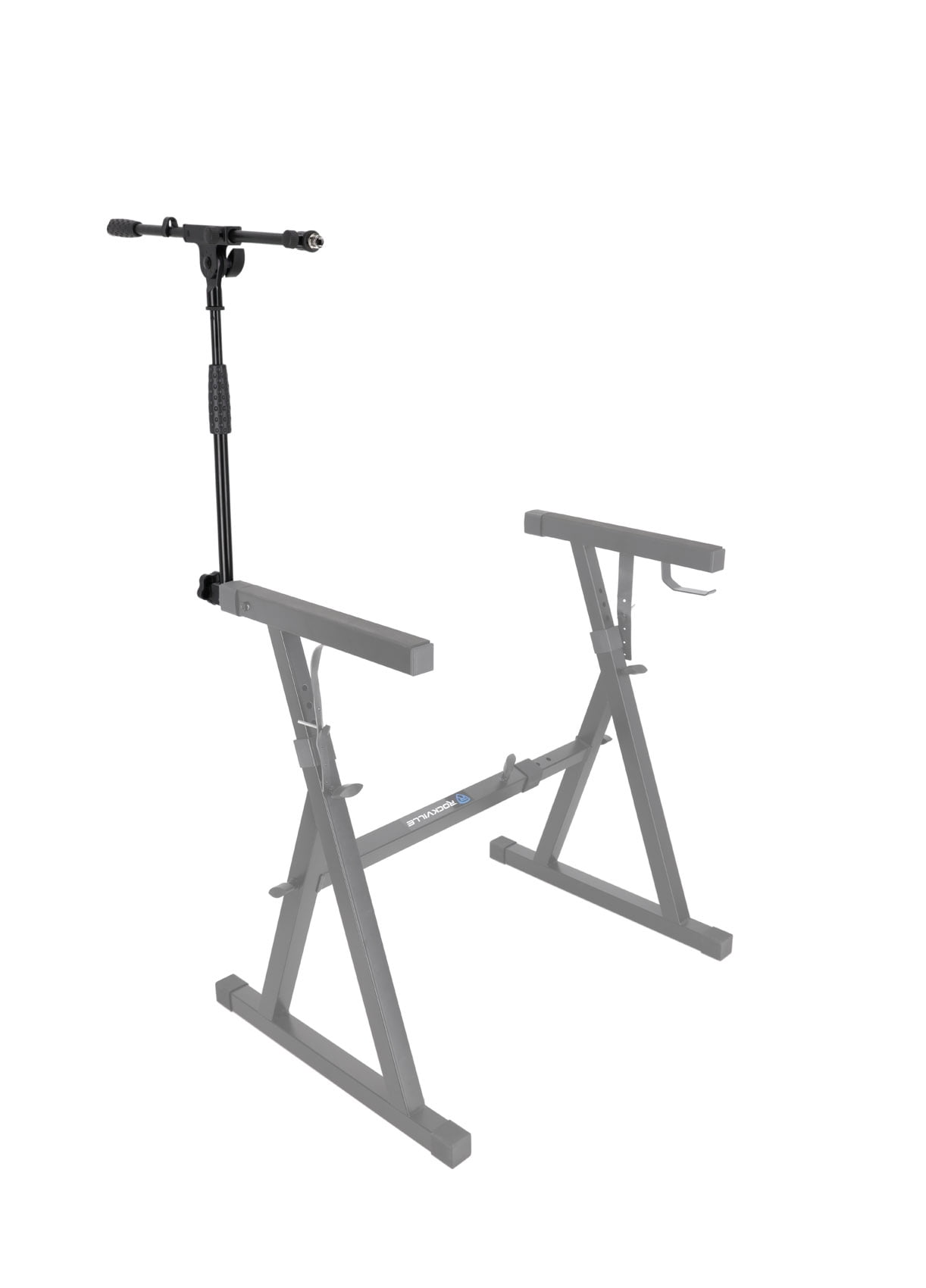 Rockville ZMS Mic Stand Attachment for Z-Stands Adjustable Boom, Height, and Angle