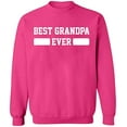 thumbnail image 2 of OXI Crewneck Sweatshirt - Best Grandpa Ever, Basic Casual Sweatshirts for Men's and Women Fleece Sweatshirt Long Sleeve - Heliconia Large, 2 of 2