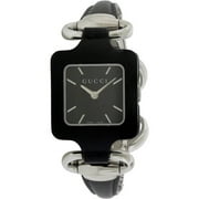Gucci 1921 Series Black Leather Bangle Women's Watch, YA130402