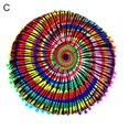 thumbnail image 1 of EIMELI Housse de Coussin de Sol Mandala Bohème Rond 43cm Décoration Canapé Maison, 1 of 8