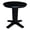Black, variant on International Concepts 30" Solid Wood Round Top Pedestal Dining Table in White