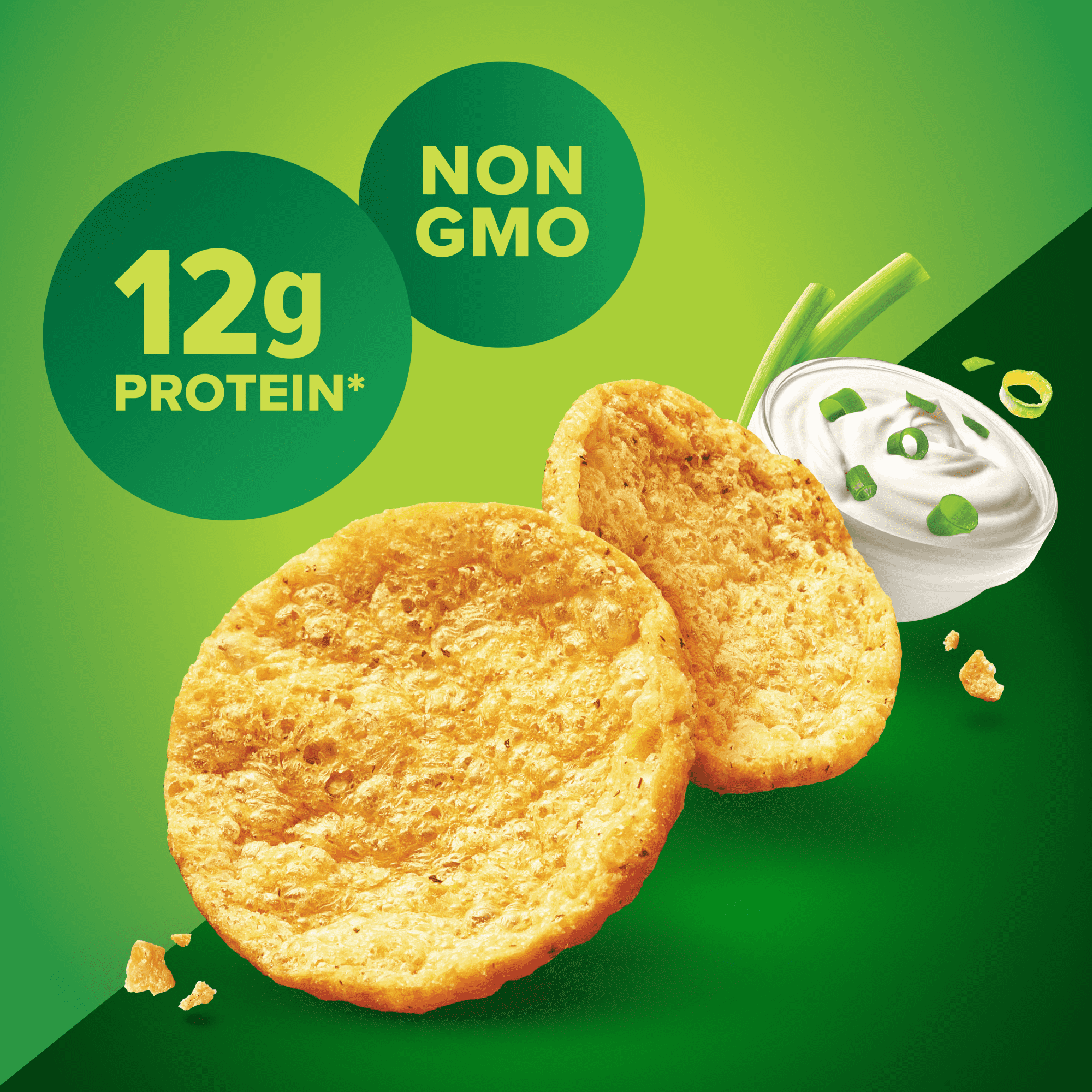 (2 pack) Pure Protein, Popped Crisps, Sour Cream and Onion Chips, 12g Protein, 1.27 oz