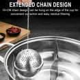 thumbnail image 5 of HBBKVI Tea Infuser, Stainless Steel Ball Mesh Tea Strainer, Pendant Tea Ball Tea Filter with Extended Chain Hook for Brew Fine Loose Tea and Spices & Seasonings, 5 of 5