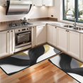 thumbnail image 3 of Kitchen Rugs Sets Of 2,Black White Gray Gold Marble Pattern Anti Fatigue Kitchen Mat Rugs Non Slip Washable,Decorative Kitchen Floor Mats for Kitchen,Sink,Laundry,17"x47"+17"x47", 3 of 5