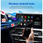 Ottocast Mini Slim 3.0 Wireless CarPlay Android Auto Adapter Black 2 IN 1 Car Accessories