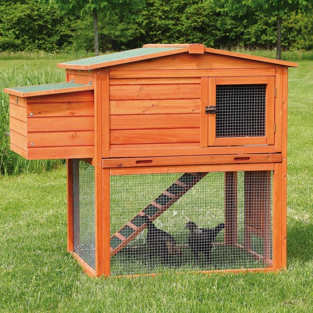 Branded Trixie 2Story Chicken Coop with Outdoor Run (49" x 31" x 42