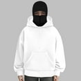thumbnail image 5 of Unisex women's pullover hooded casual double-hooded long-sleeved warm hooded sweatshirt, 5 of 9