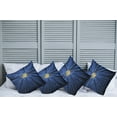thumbnail image 2 of Ambesonne Landscape Throw Pillow Cover 4 Pack, Full Moon in Woods, 20", Blue, 2 of 5
