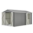 thumbnail image 2 of 8x12 FT Outdoor Storage - Aluminum Frame with Side Door & Dual Locking for Garden & Patio Organization, 2 of 13