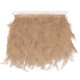 thumbnail image 1 of Uxcell 1-Pack Fleco de Plumas de Pavo, 2 Yardas 4-6" Pluma Natural Esponjosa [Café Claro], 1 of 7