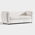 thumbnail image 3 of Furniture of America Nallia Tuxedo Style Upholstered Boucle Fabric White Sofa, 3 of 12