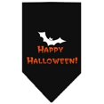 thumbnail image 1 of Happy Halloween Screen Print Bandana Black Small, 1 of 1
