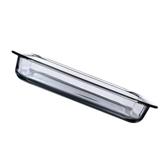 Raindrops Baking Dish Tempered Glass Bakeware Bright Baking Tray 34.00X20.00X5.30CM White