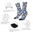 thumbnail image 4 of Fotbe Cute Baby Animals Calcetas Largas con Estampado para Hombre y Mujer – Calcetas de Compresión Transpirables y Elásticas, Viajar y Uso Diario Talla 5-11, 4 of 6