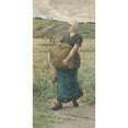 thumbnail image 3 of Ernst Witkamp 11x18 Black Modern Framed Museum Art Print Titled - Running Woman with a Heavy Bag (1883), 3 of 5
